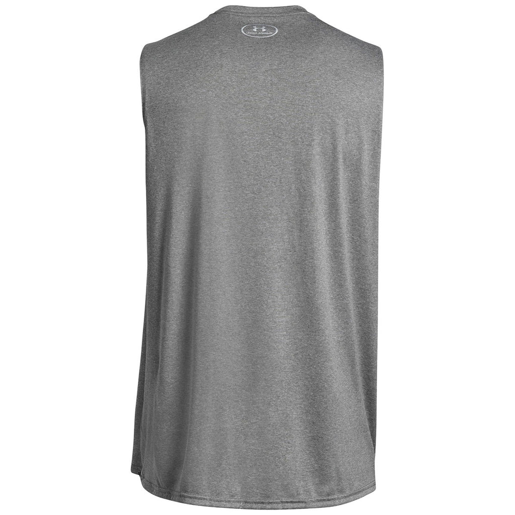 Under Armour Men's True Grey Heather Sleeveless Locker Tee