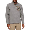 Under Armour Men's Charcoal Fade Heather Henley Long Sleeve