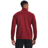 Under Armour Men's Stadium Red Henley Long Sleeve