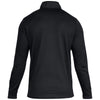 Under Armour Men's Black Sweaterfleece Snap Mock Neck