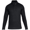 Under Armour Men's Black Sweaterfleece Snap Mock Neck