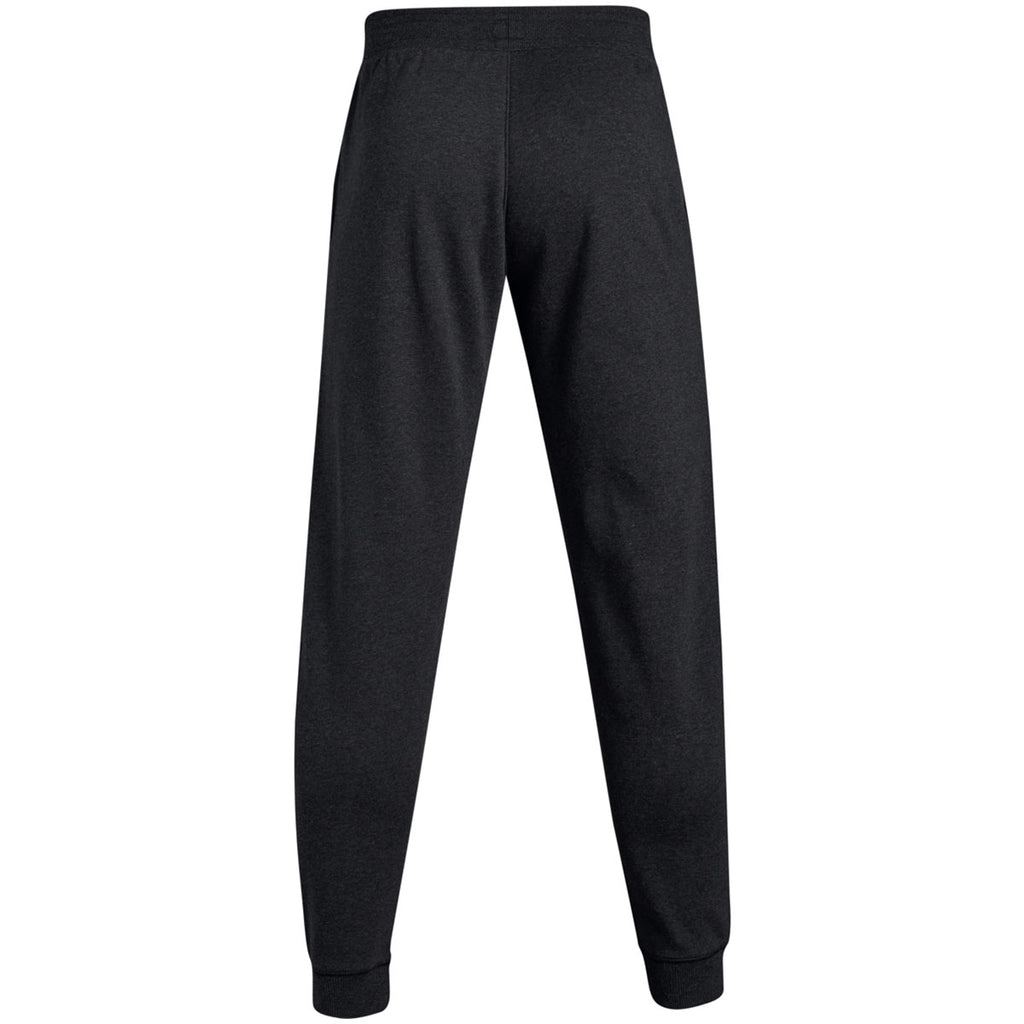 Under Armour Men's Black Light Heather Hustle Fleece Jogger