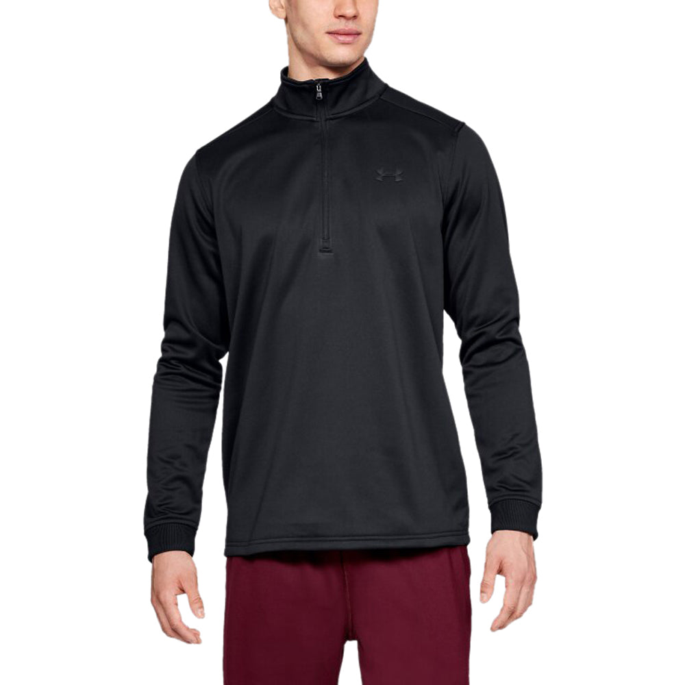 Under Armour Men's Black Fleece Half Zip