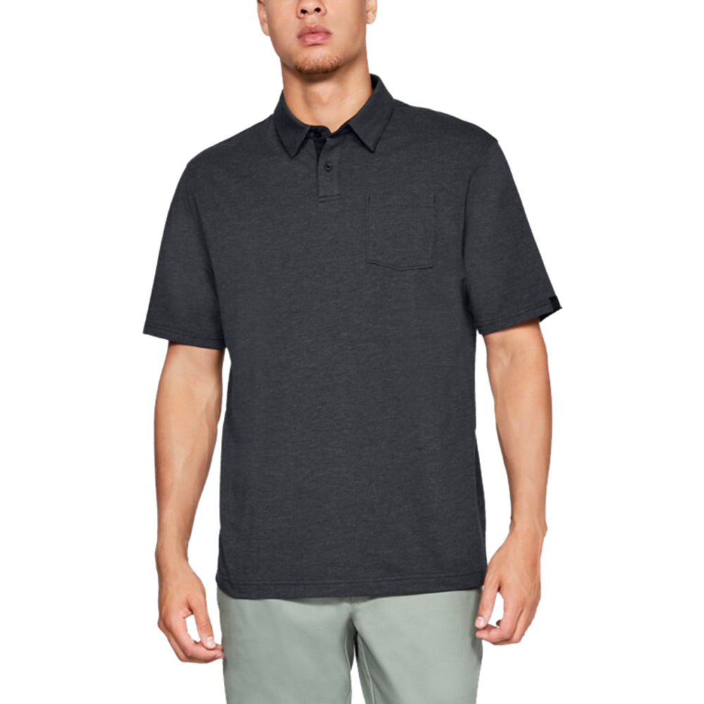 Under Armour Men's Black CC Scramble Polo