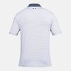 Under Armour Men's White Stealth Gray Performance Novelty Polo