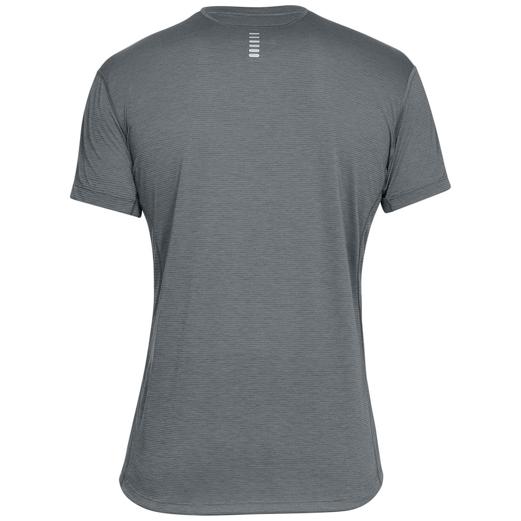 Under Armour Men's Pitch Grey Streaker 2.0 Short Sleeve Tee