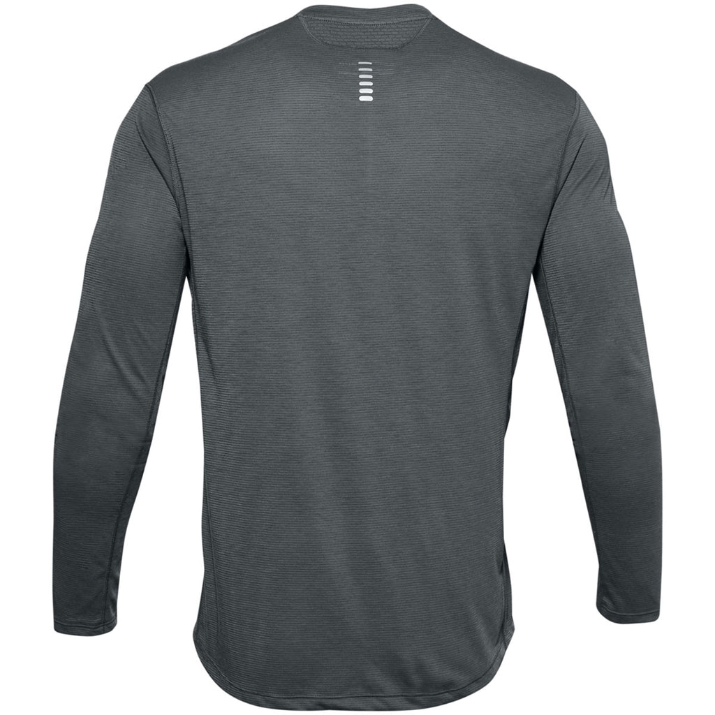 Under Armour Men's Pitch Grey Streaker 2.0 Long Sleeve Tee