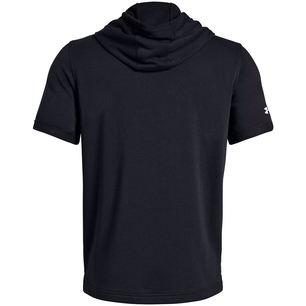 Under Armour Men's Black Team Stadium Short Sleeve Hoody