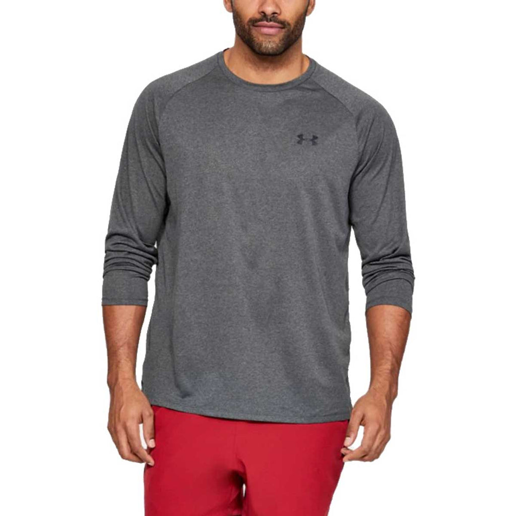 Under Armour Men's Carbon Heather UA Tech 2.0 Long Sleeve Tee