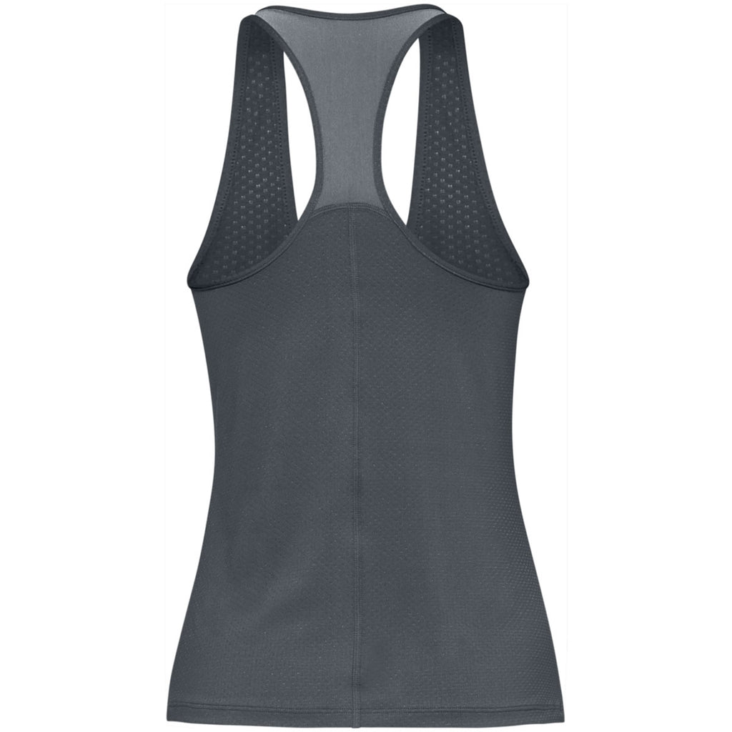 Under Armour Women's Pitch Grey Light Heather HeatGear Armour Racer Tank