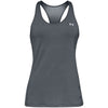 Under Armour Women's Pitch Grey Light Heather HeatGear Armour Racer Tank