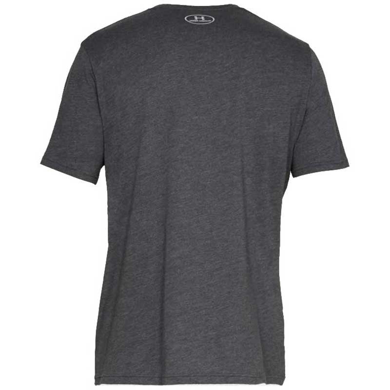 Under Armour Men's Charcoal Medium Heather Big Logo Short Sleeve