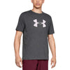 Under Armour Men's Charcoal Medium Heather Big Logo Short Sleeve