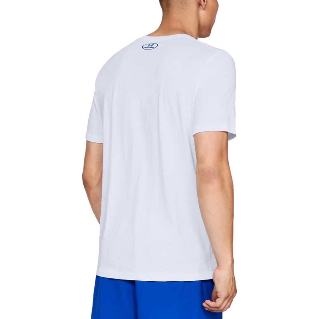 Under Armour Men's White Big Logo Short Sleeve