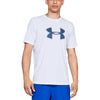 Under Armour Men's White Big Logo Short Sleeve