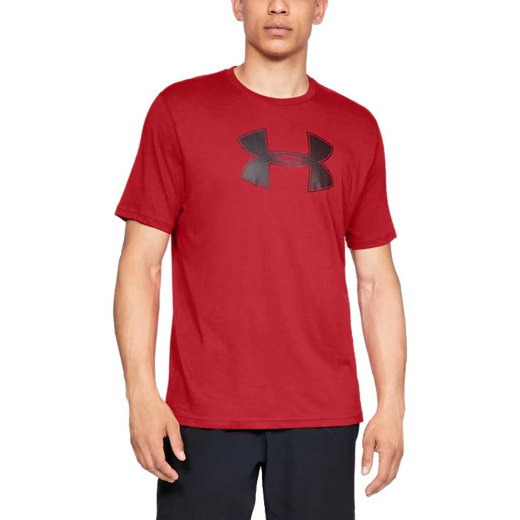 Under Armour Men's Red Big Logo Short Sleeve