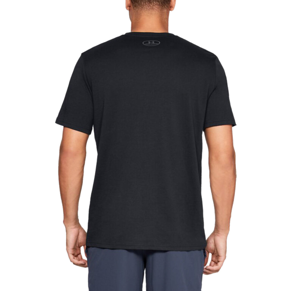 Under Armour Men's Black Big Logo Short Sleeve