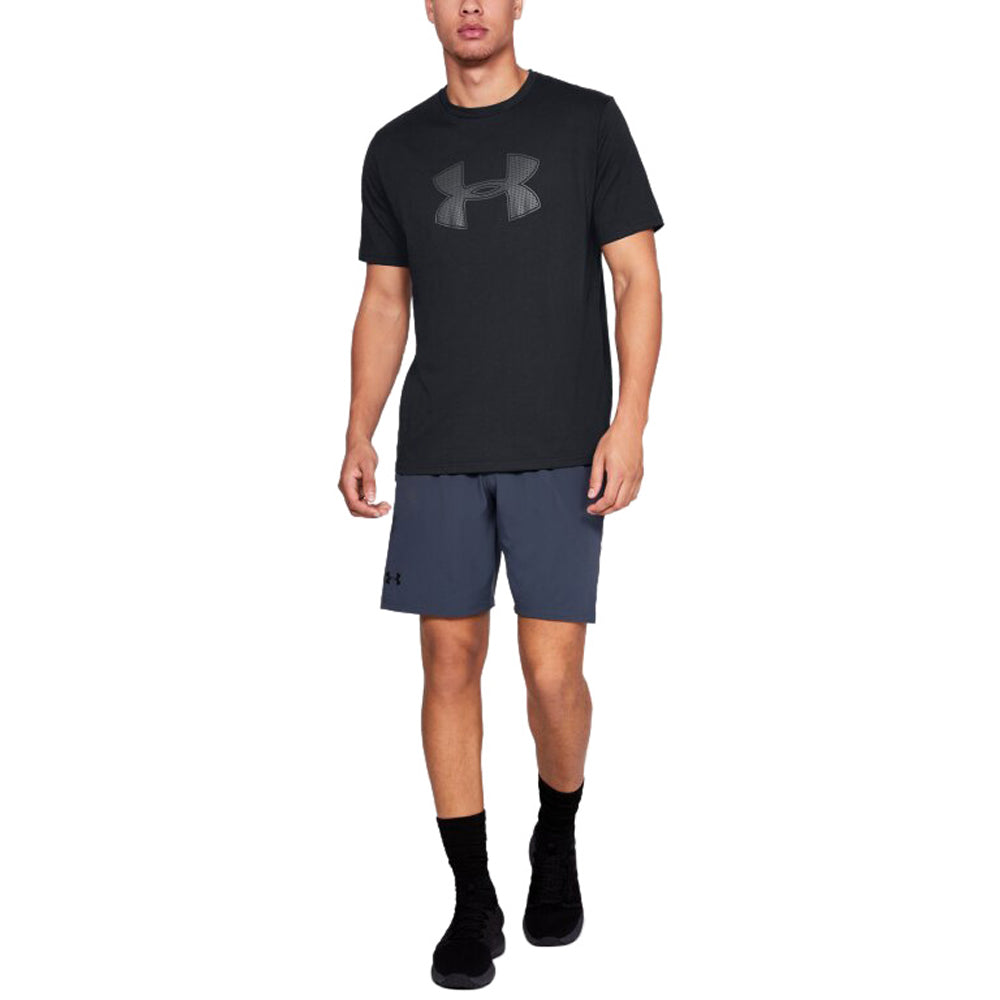 Under Armour Men's Black Big Logo Short Sleeve