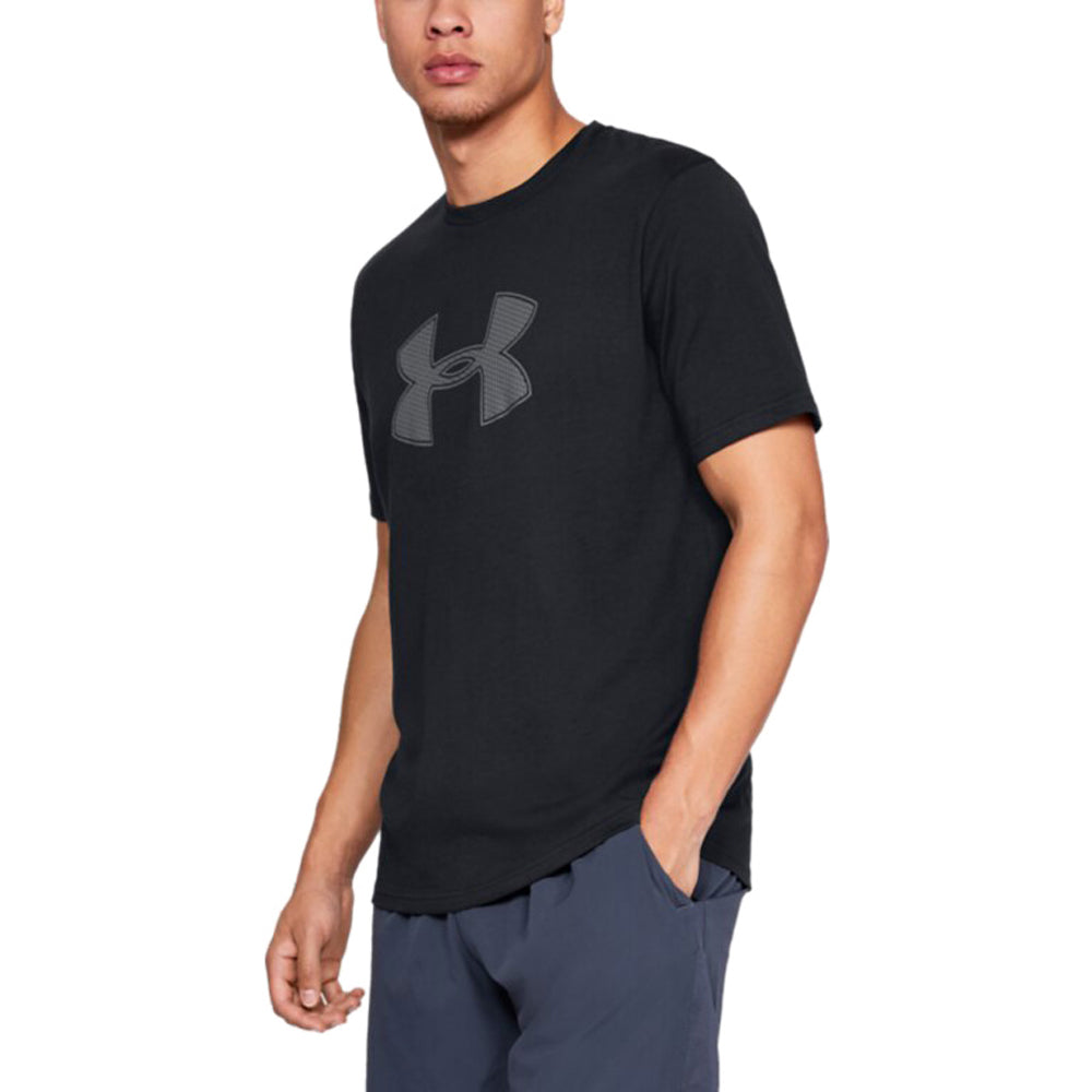 Under Armour Men's Black Big Logo Short Sleeve