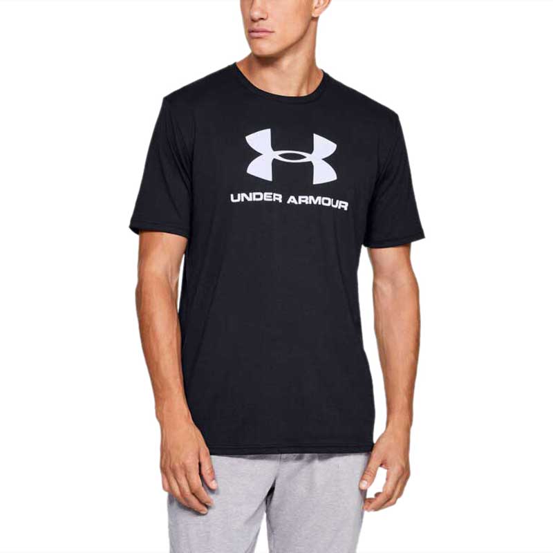 Under Armour Men's Black Sportstyle Logo Short Sleeve Tee