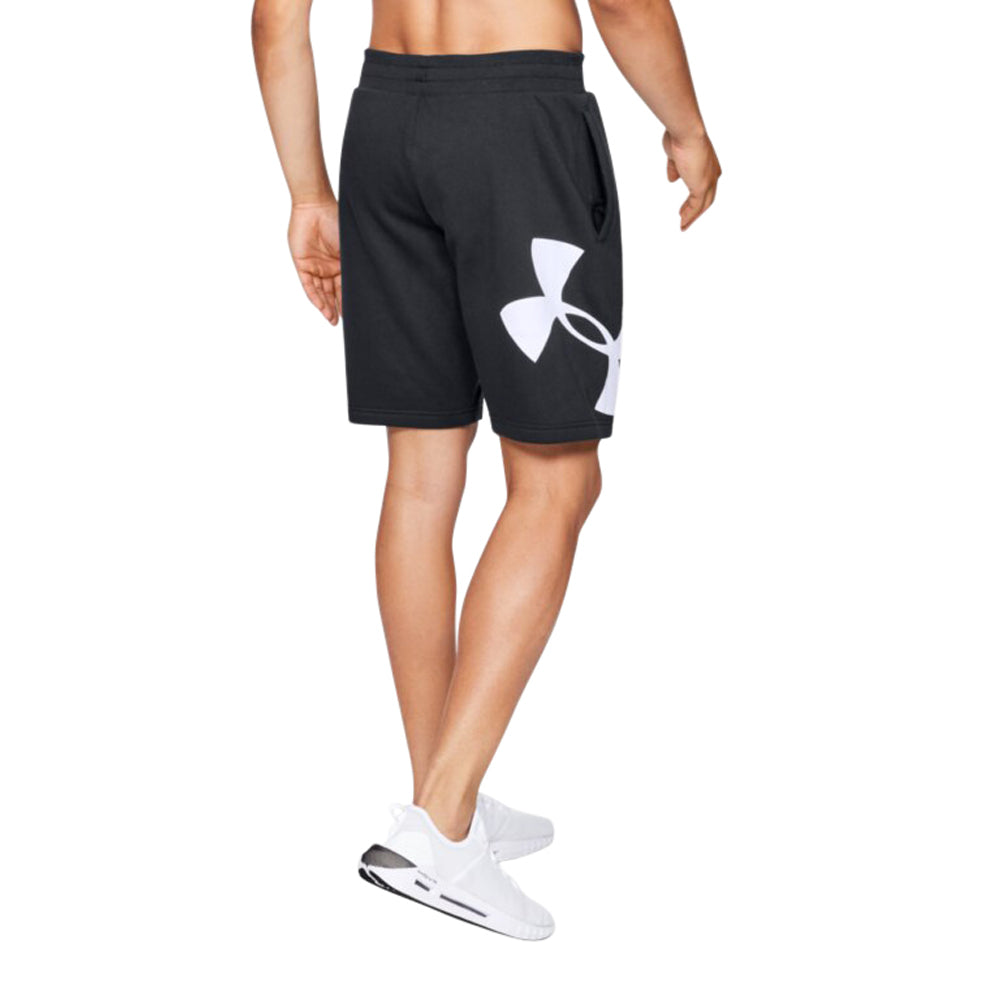 Under Armour Men's Black Rival Fleece Logo Sweatshorts