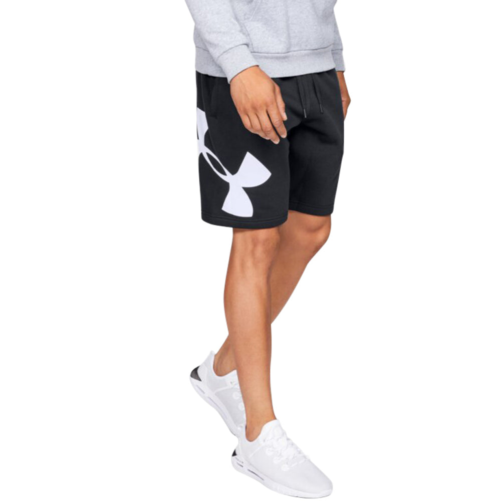 Under Armour Men's Black Rival Fleece Logo Sweatshorts