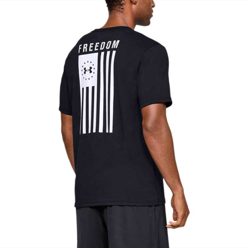 Under Armour Men's Black/White Freedom Flag Tee