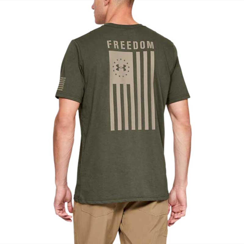 Under Armour Men's Marine Green Freedom Flag Tee