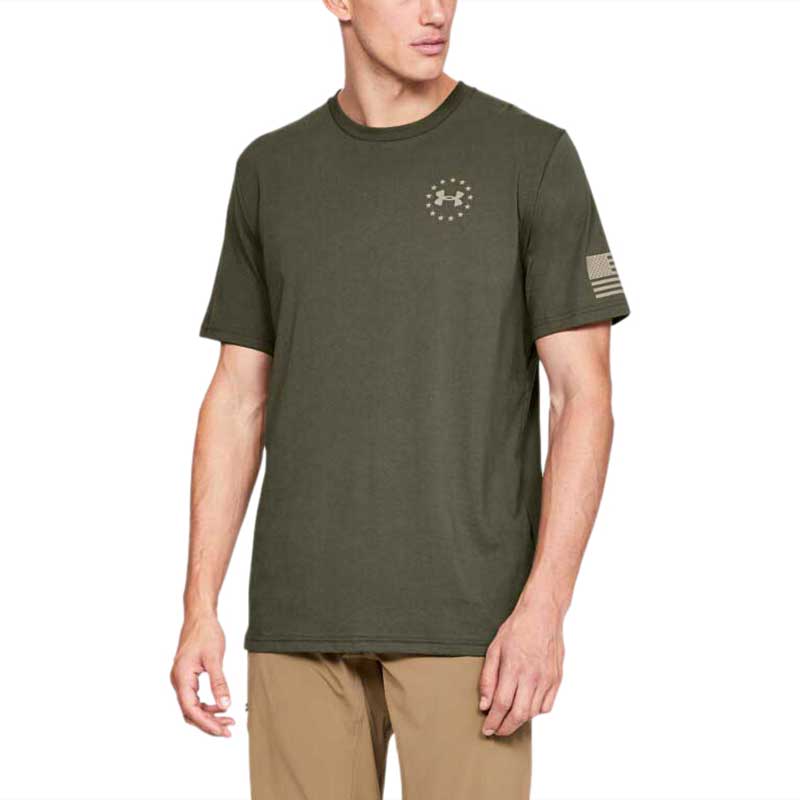 Under Armour Men's Marine Green Freedom Flag Tee