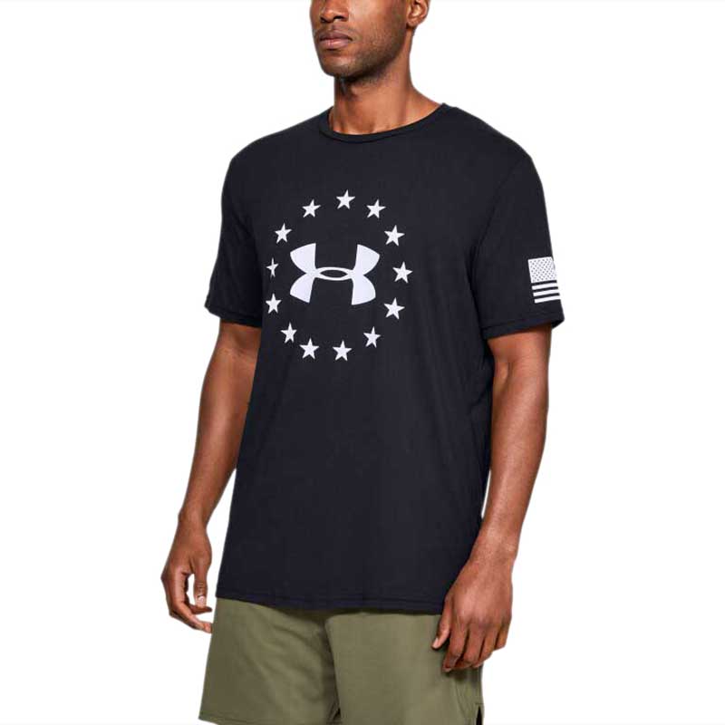 Under Armour Men's Black Freedom Logo Tee