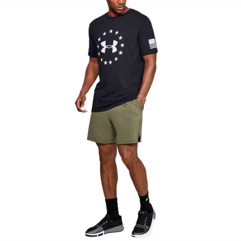 Under Armour Men's Black Freedom Logo Tee