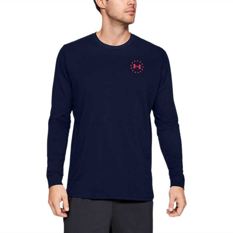 Under Armour Men's Academy Freedom Flag Long Sleeve Tee