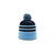 Richardson Navy/Columbia Blue/White Pom Beanie with Cuff