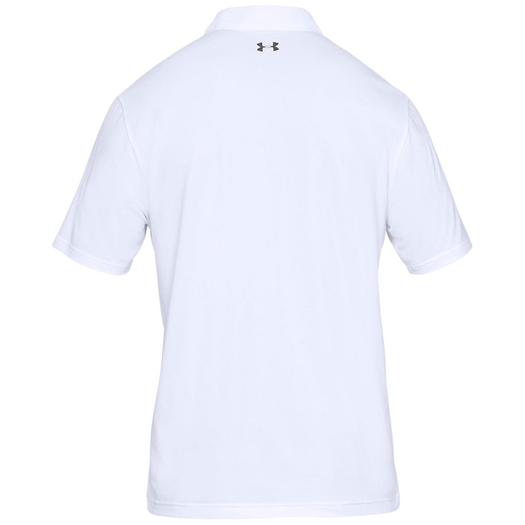 Under Armour Men's White Performance Polo 2.0