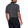 Under Armour Men's Black Performance Polo 2.0 Divot Stripe