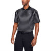 Under Armour Men's Black Performance Polo 2.0 Divot Stripe