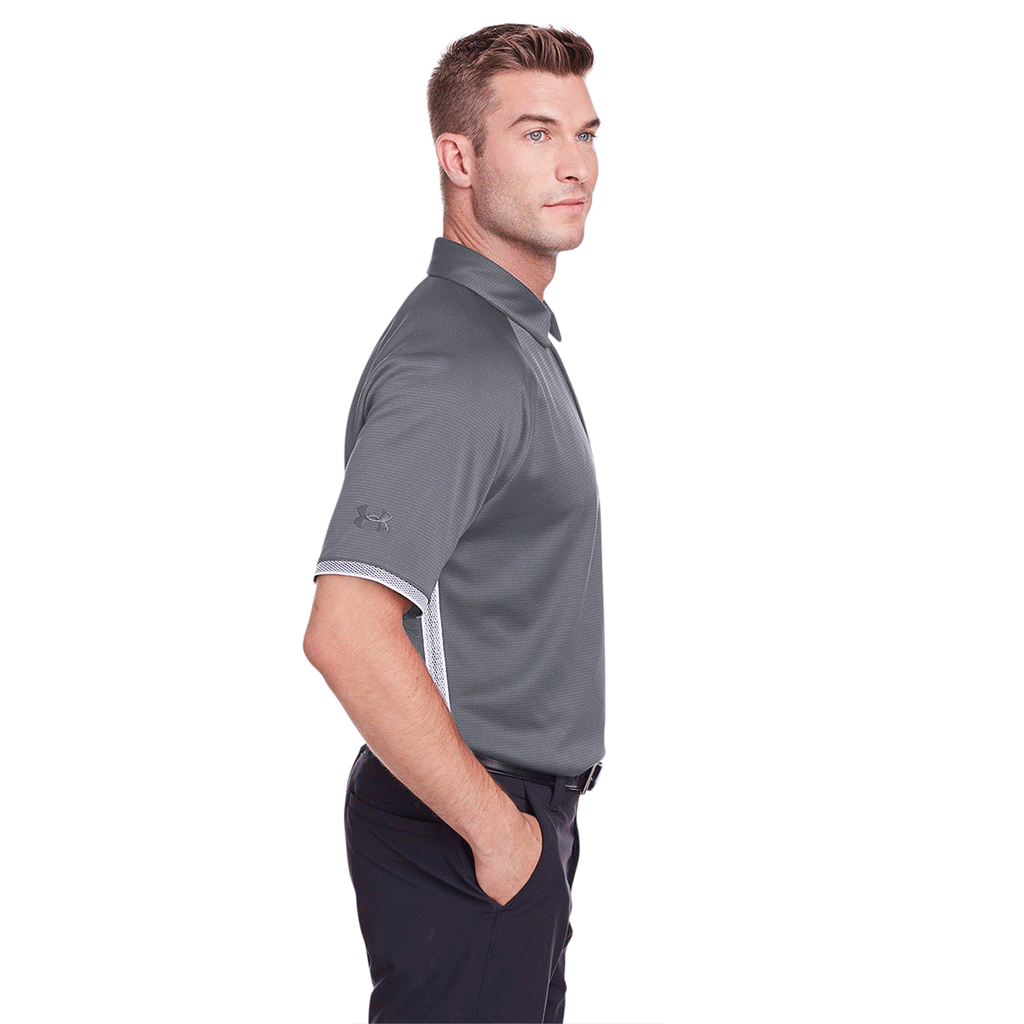 Under Armour Men's Graphite Corporate Rival Polo