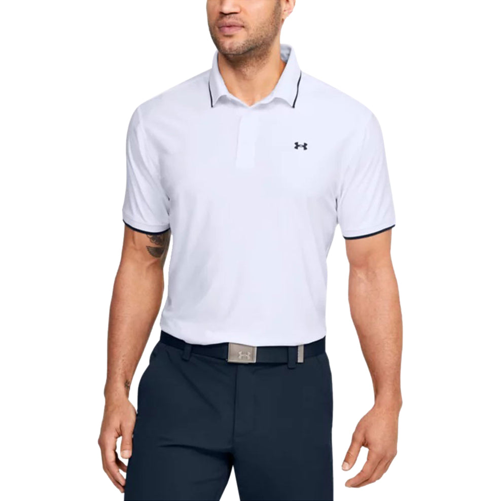 Under Armour Men's White UA Playoff Pique Polo