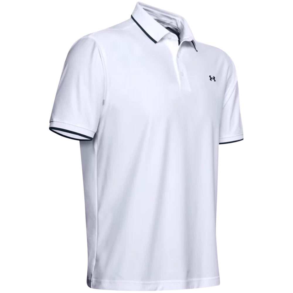 Under Armour Men's White UA Playoff Pique Polo