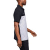 Under Armour Men's Black Stripe Mix-Up Polo