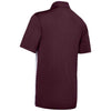 Under Armour Men's Maroon Stripe Mix-Up Polo