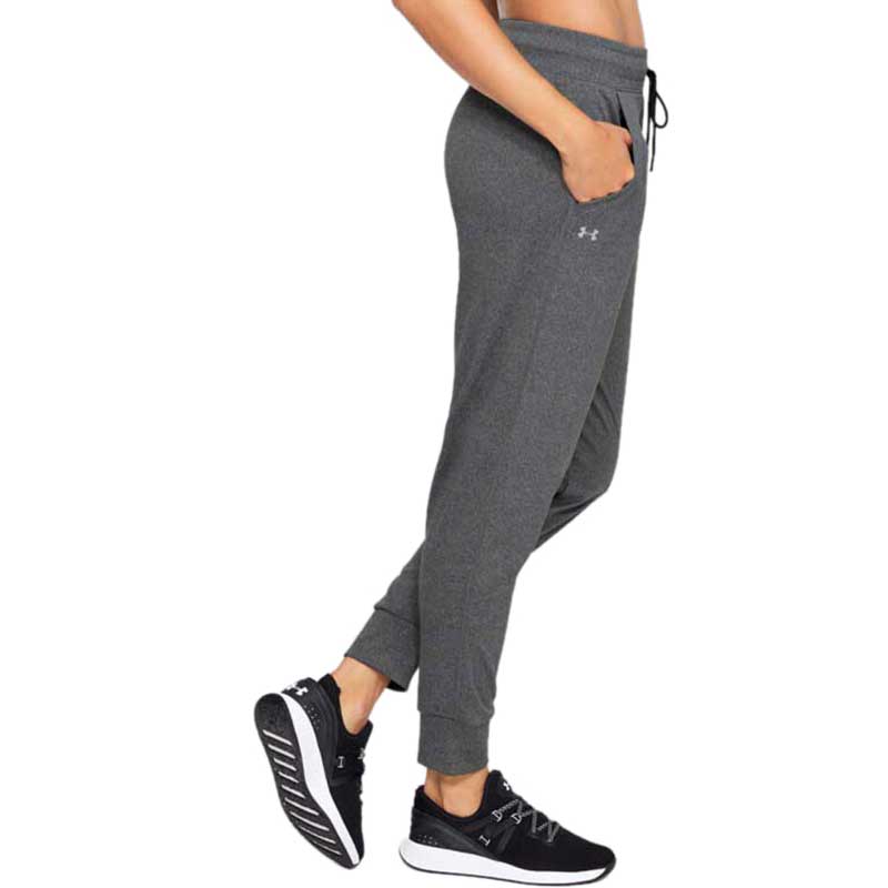 Under Armour Women's Heather Grey/Black Tech Pant 2.0