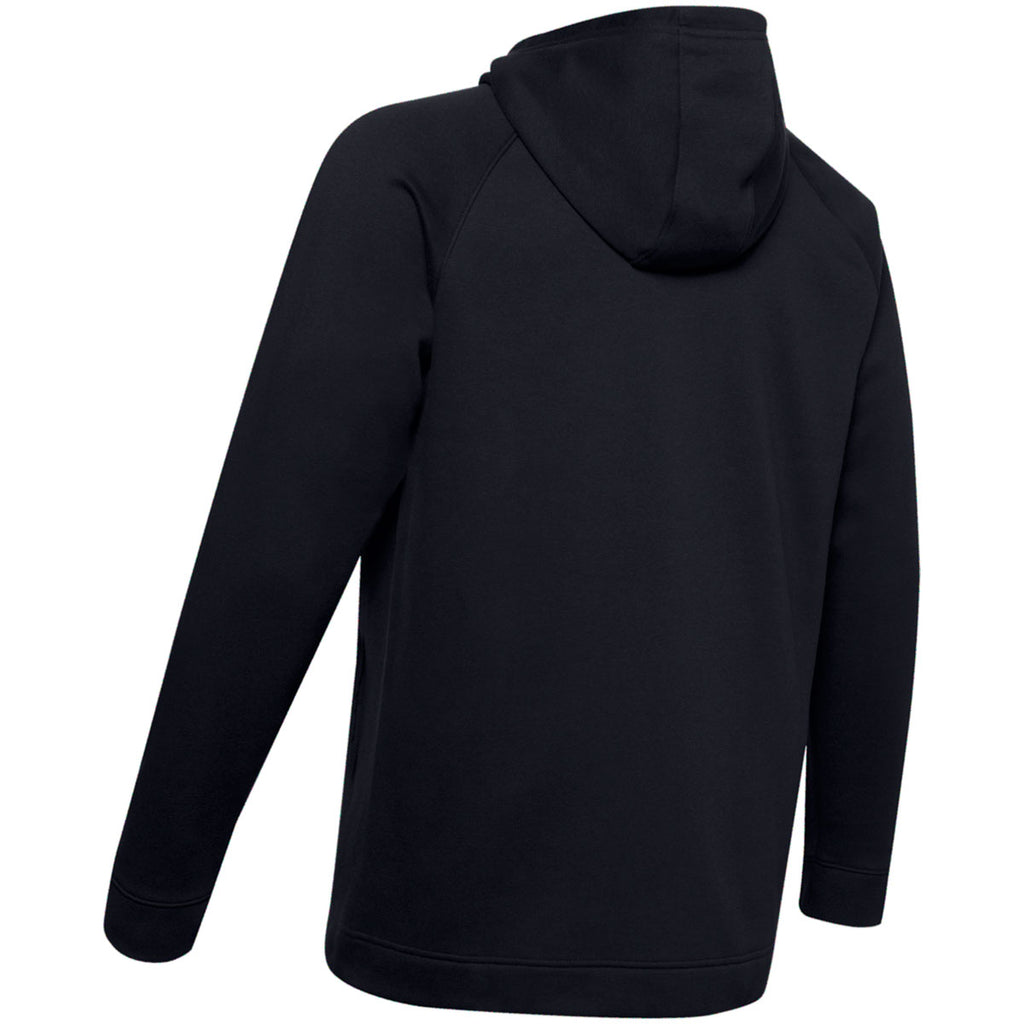 Under Armour Men's Black Hustle Fleece Full Zip Hood