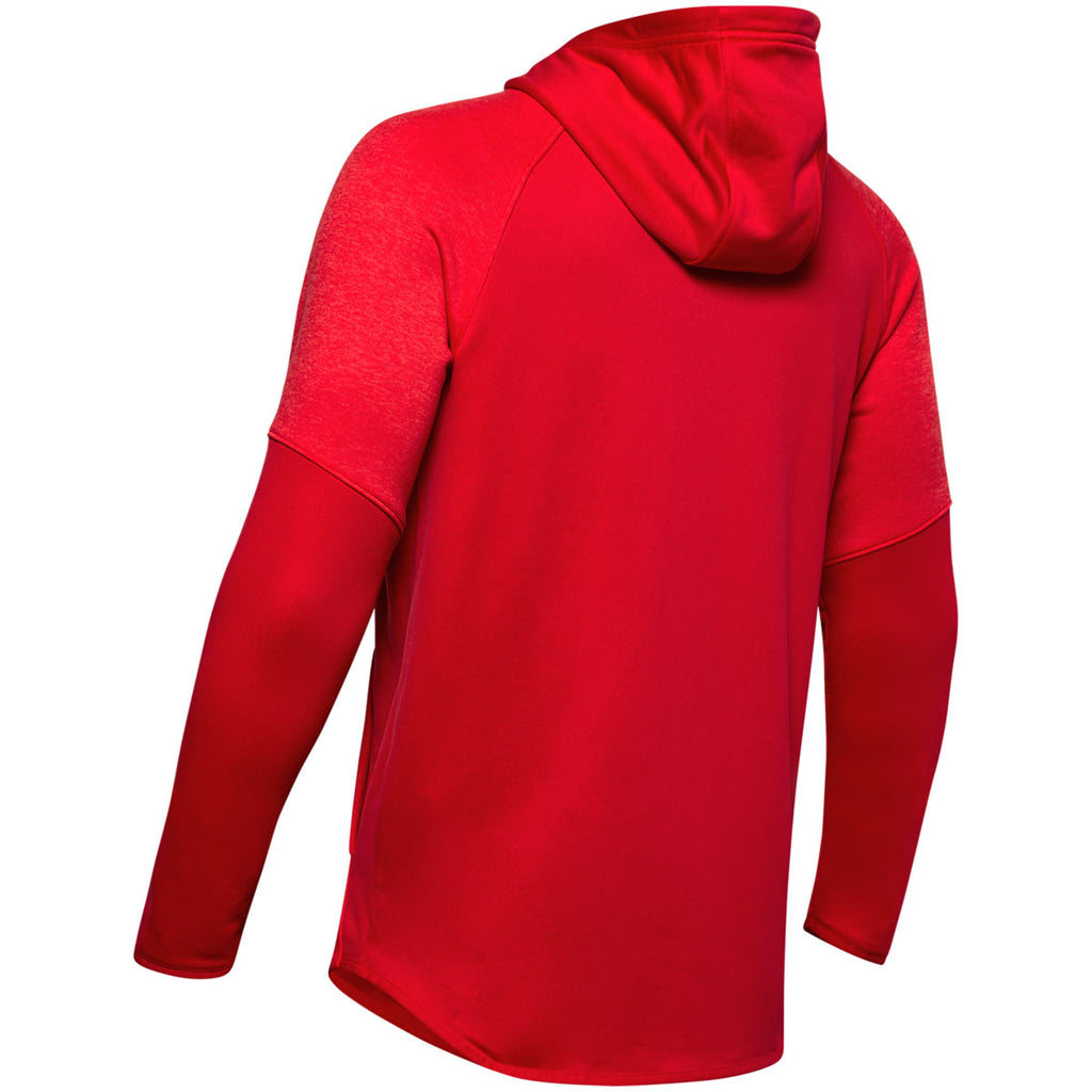 Under Armour Men's Red Qualifier Fleece Anorak