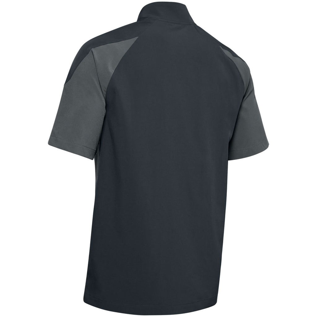 Under Armour Men's Stealth Grey Motivate Short Sleeve Quarter Zip