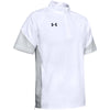 Under Armour Men's White Motivate Short Sleeve Quarter Zip