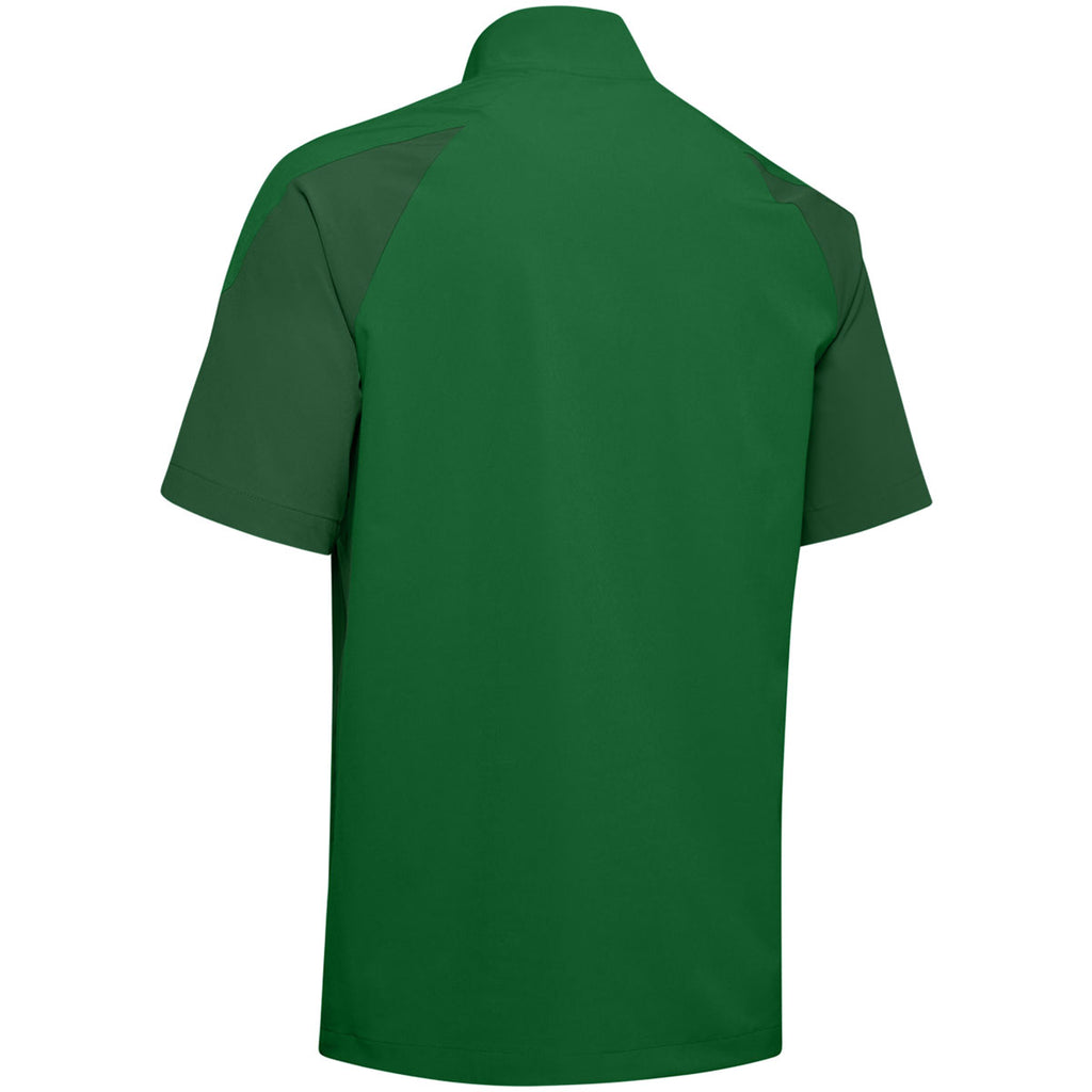 Under Armour Men's Team Kelly Green Motivate Short Sleeve Quarter Zip