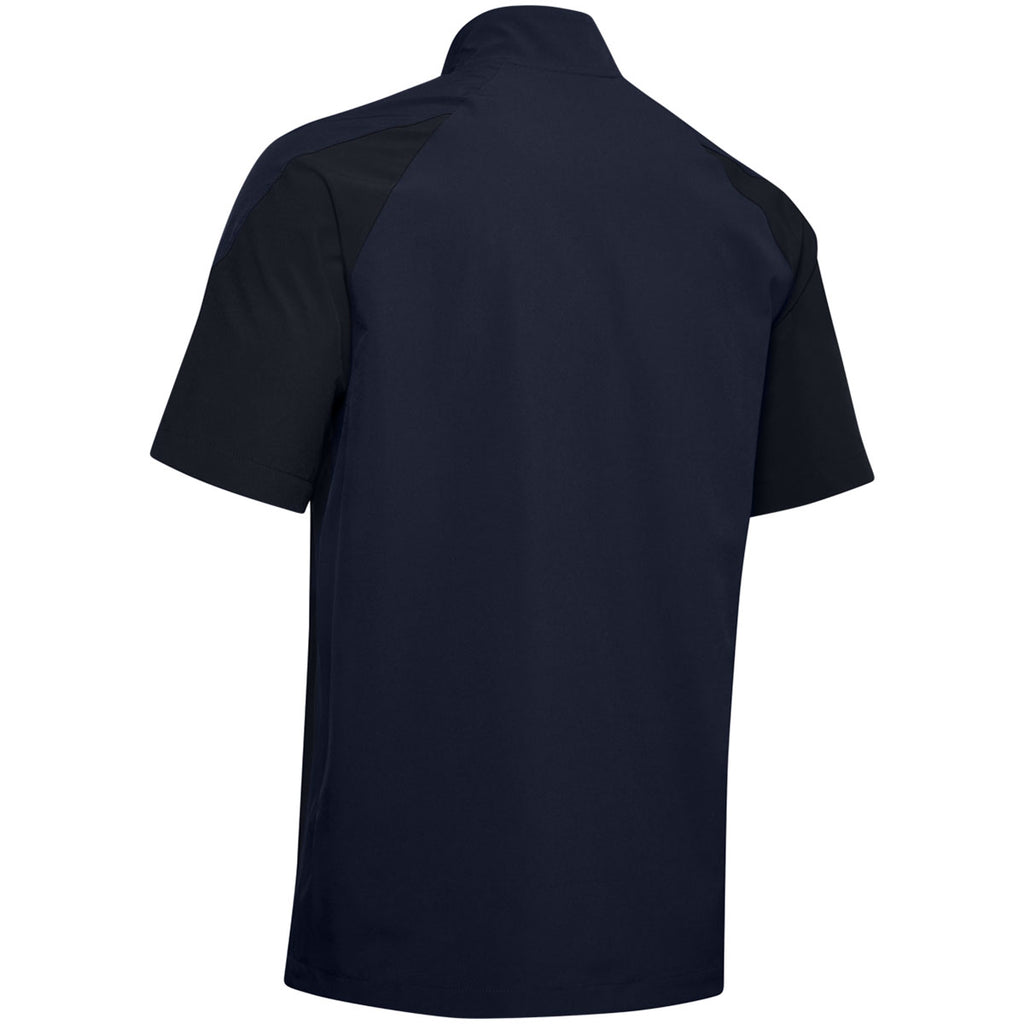 Under Armour Men's Midnight Navy Motivate Short Sleeve Quarter Zip