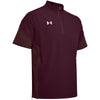 Under Armour Men's Maroon Motivate Short Sleeve Quarter Zip