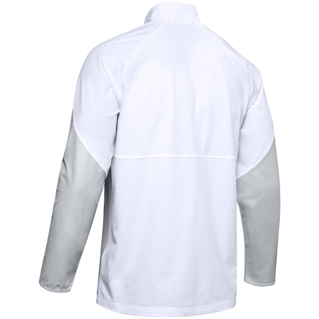 Under Armour Men's White Motivate Long Sleeve Quarter Zip